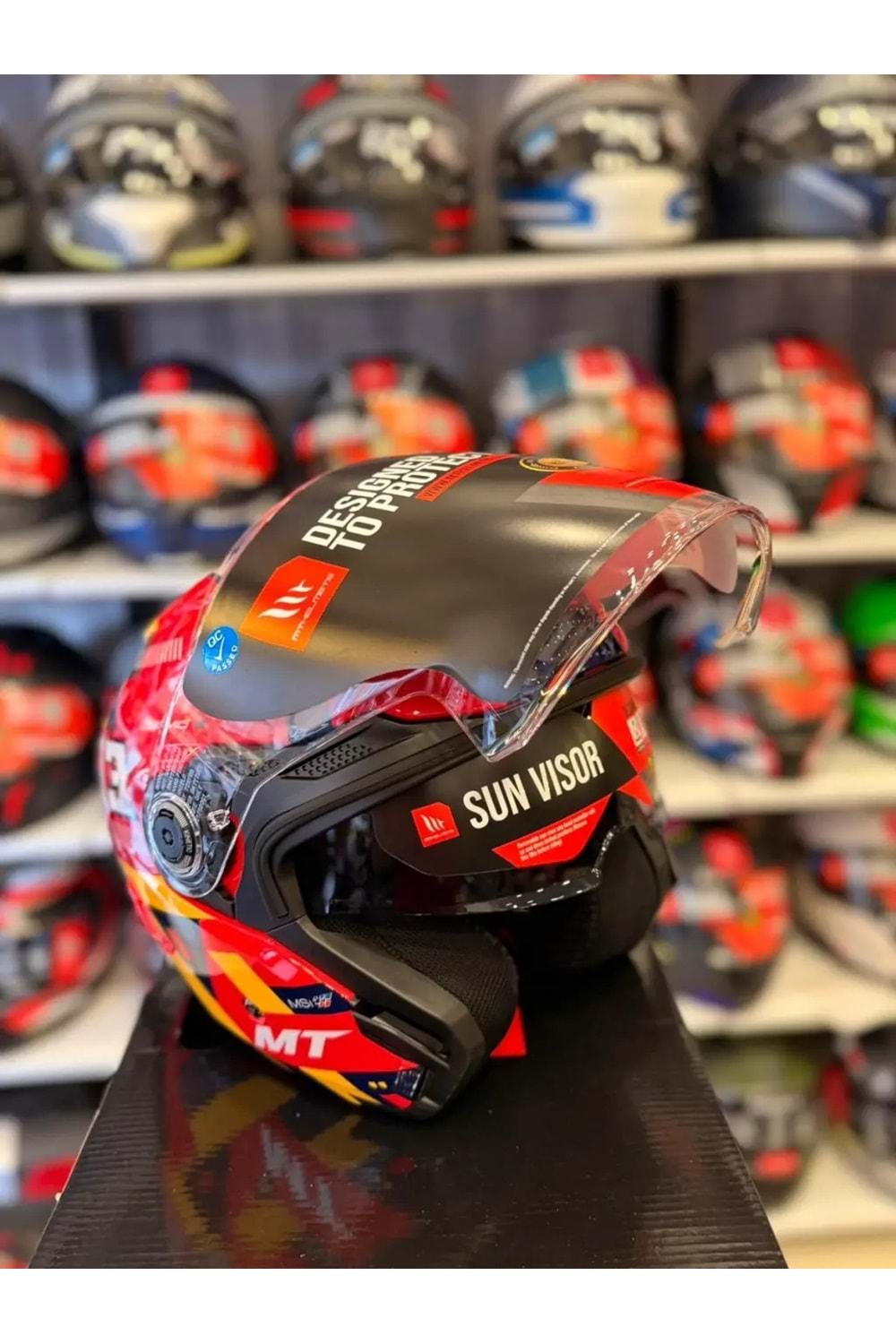 Kask Mt Cosmo Sv Sergıo Garcıa E5 Parlak Kırmızı