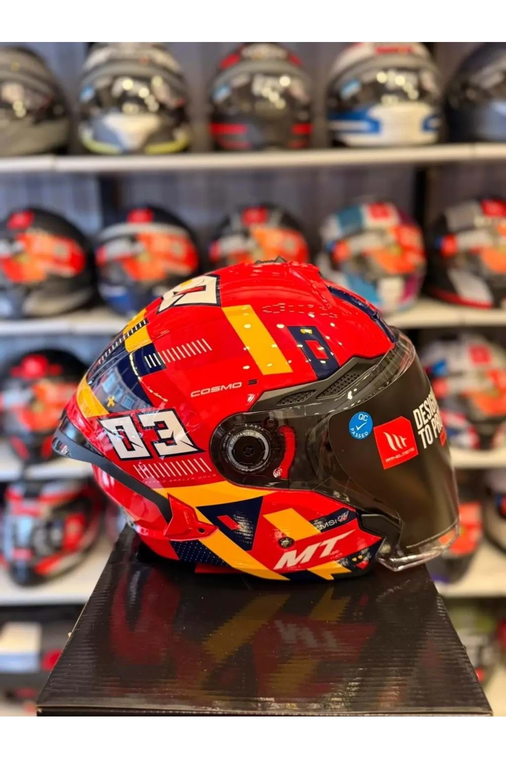 Kask Mt Cosmo Sv Sergıo Garcıa E5 Parlak Kırmızı