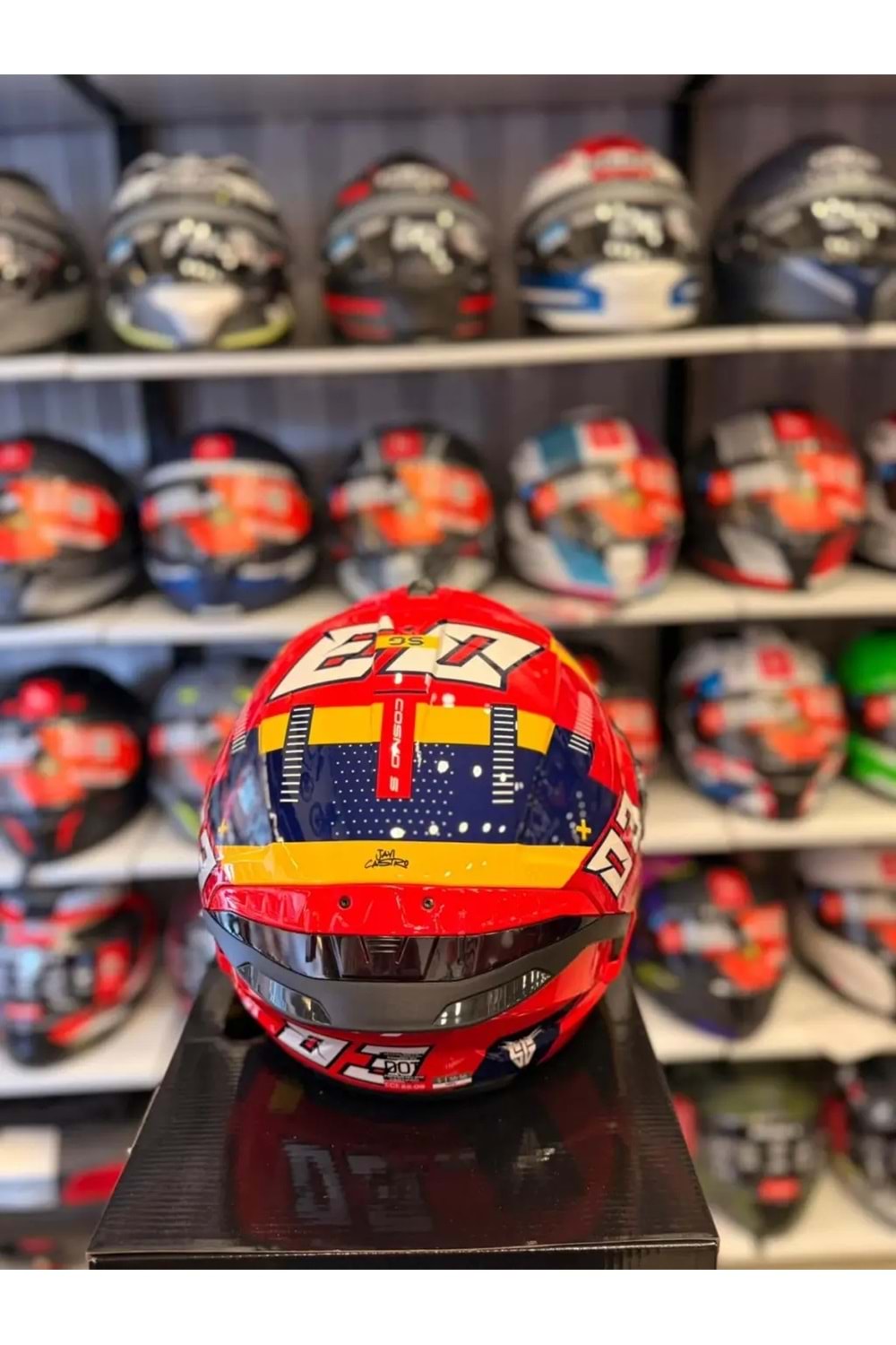 Kask Mt Cosmo Sv Sergıo Garcıa E5 Parlak Kırmızı