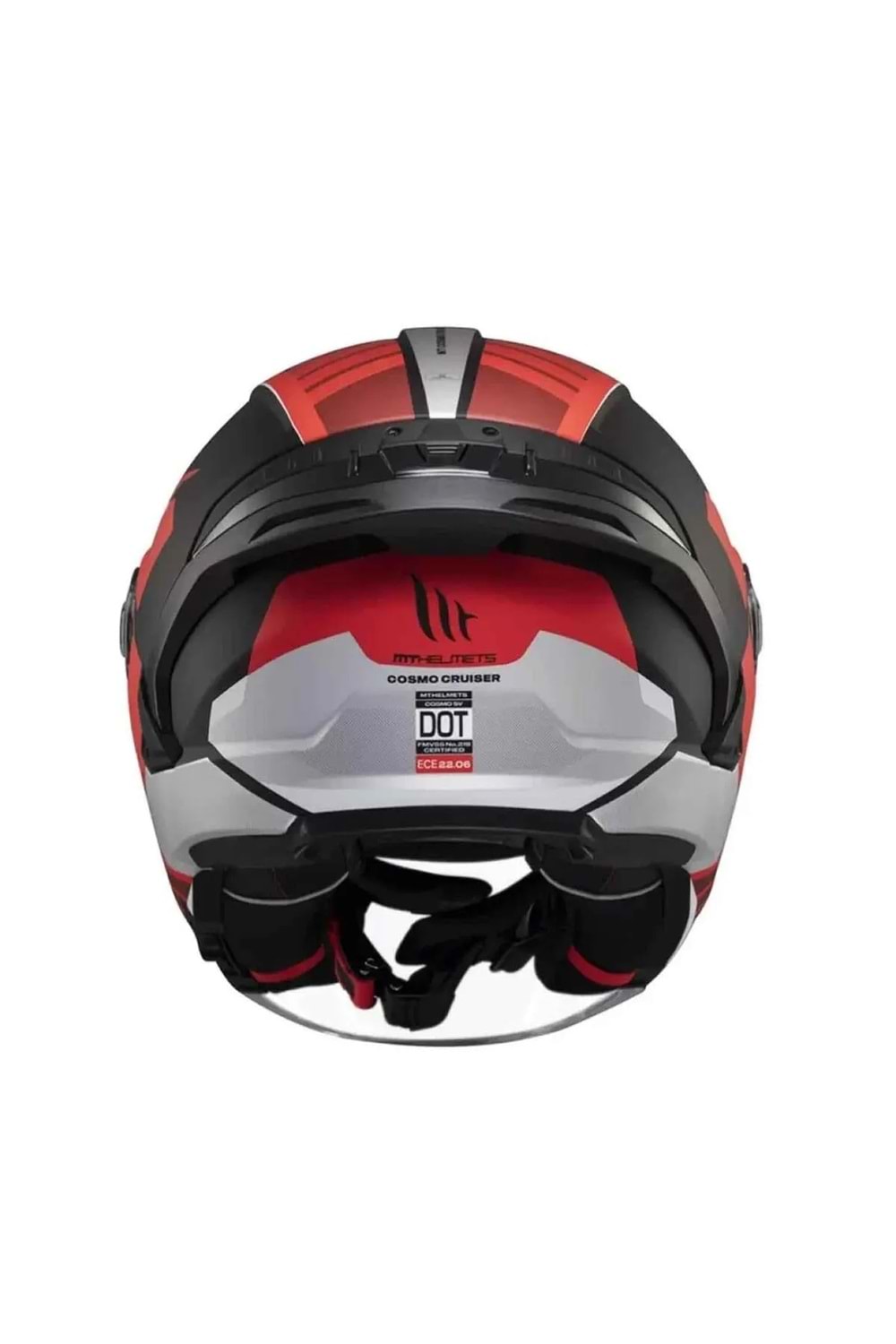 MT Cosmo Sv Cruıser B5 Mat Kırmızı Açık Kask