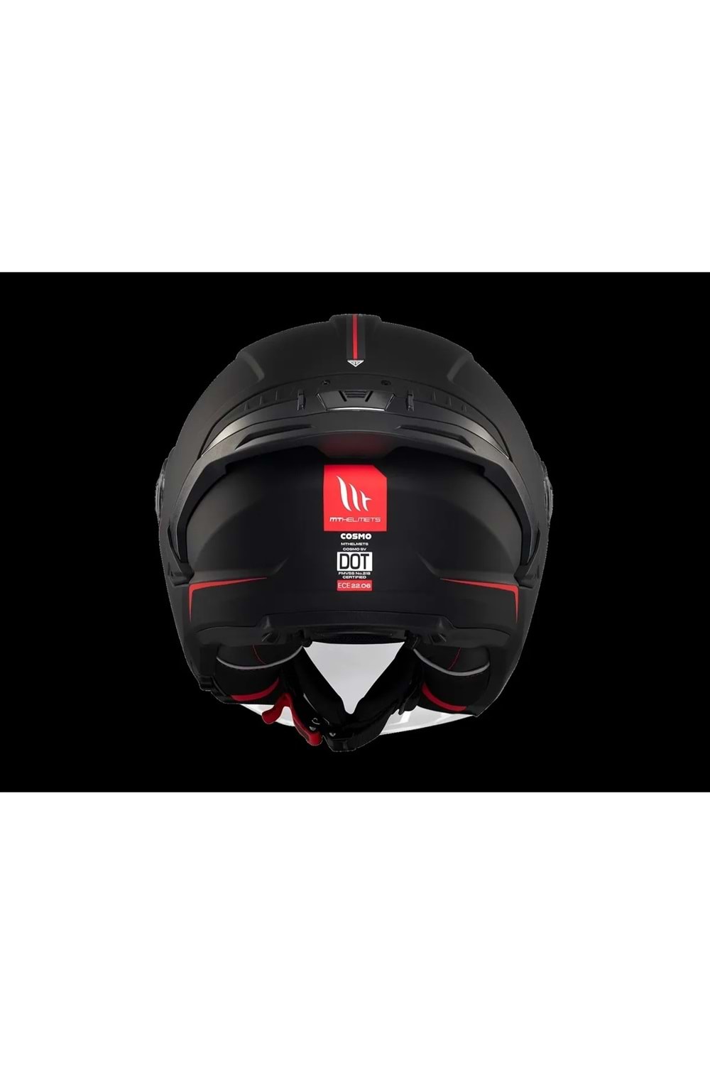 MT Cosmo Sv Solid A1 Mat Siyah Açık Kask