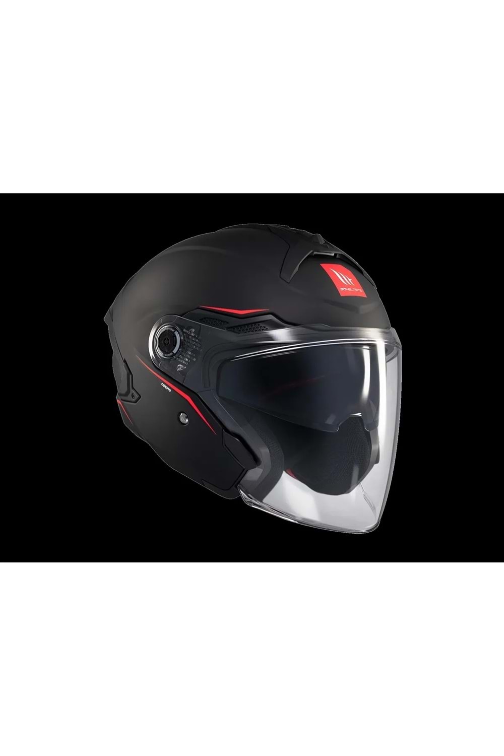 MT Cosmo Sv Solid A1 Mat Siyah Açık Kask