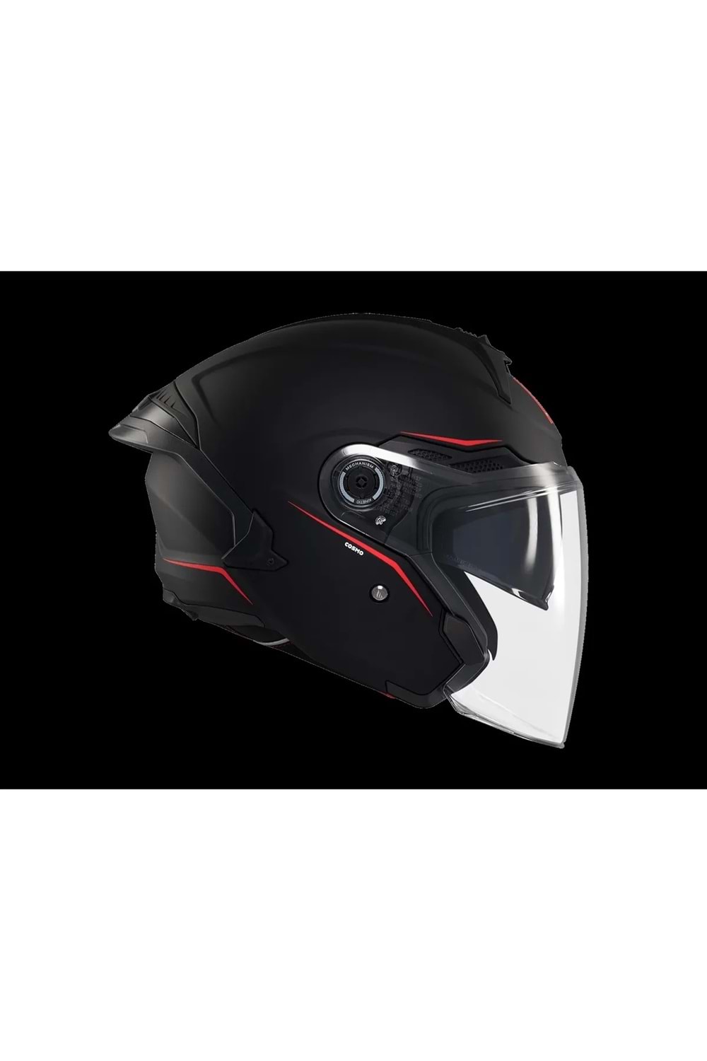 MT Cosmo Sv Solid A1 Mat Siyah Açık Kask