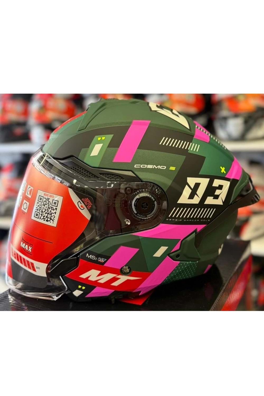 Mt Cosmo Sv Sergio Garcia D18 Mat Açık Kask