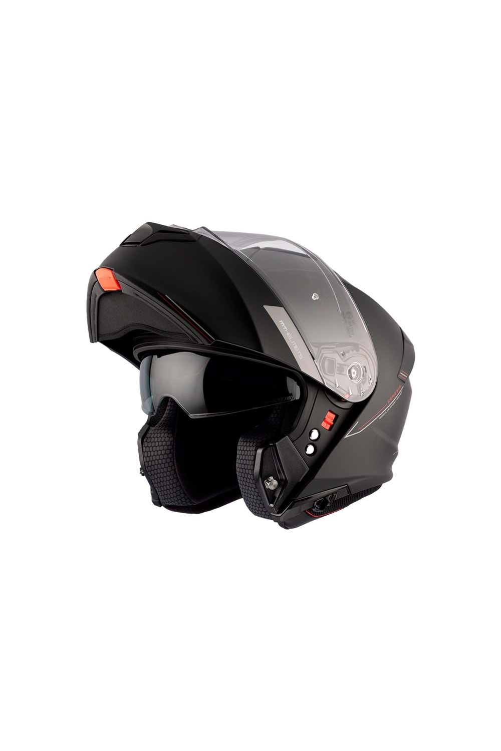 MT Genesis Sv Solid A1 Mat Çene Açılır Kask SİYAH