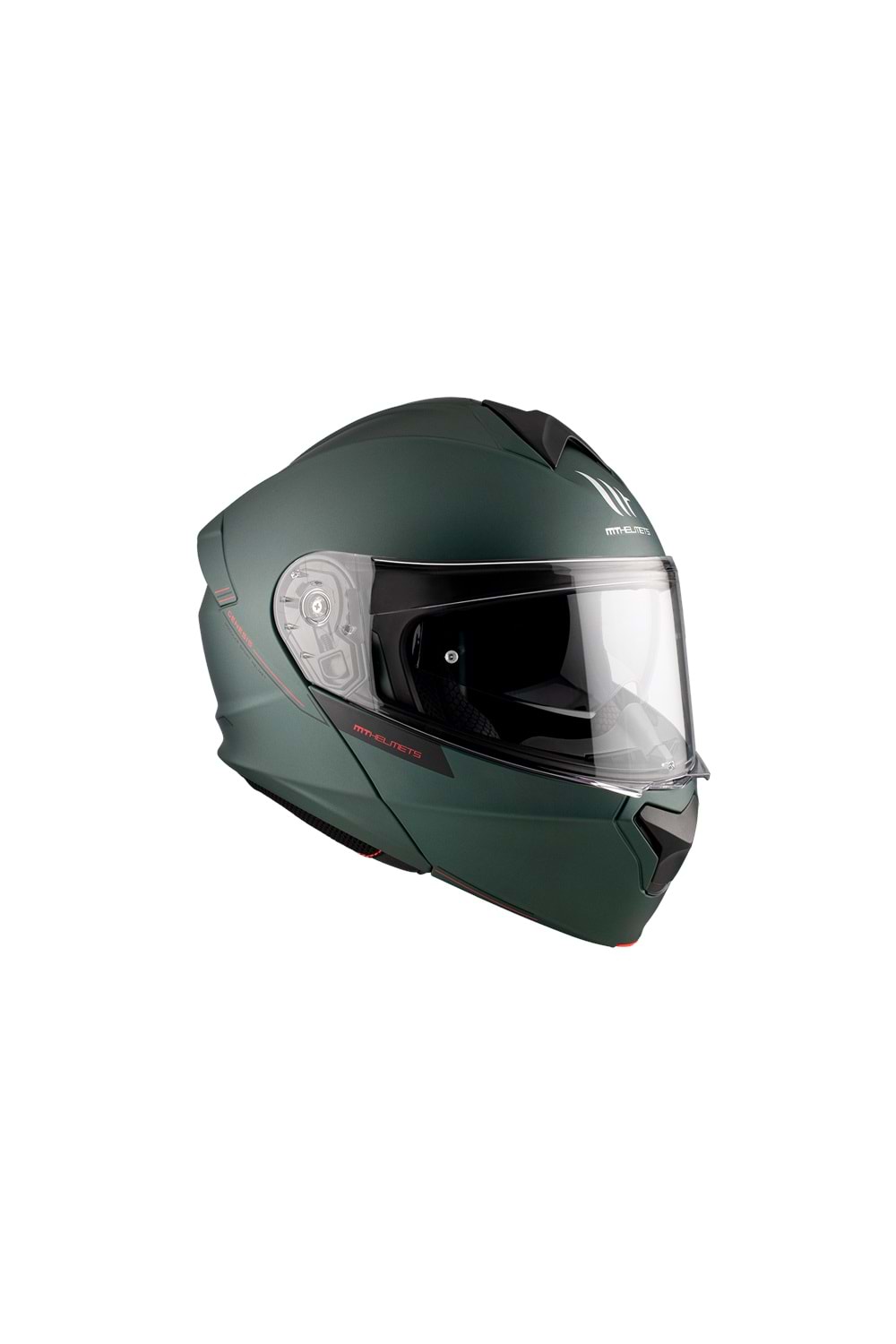 MT Genesis Sv Solid A6 Mat Yeşil Çene Açılır Kask