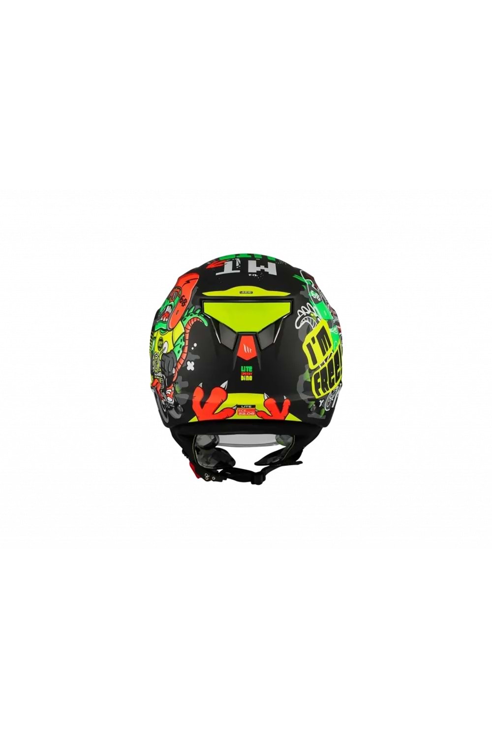 Mt Çocuk Lıte Dino A1 Mat Siyah Kask