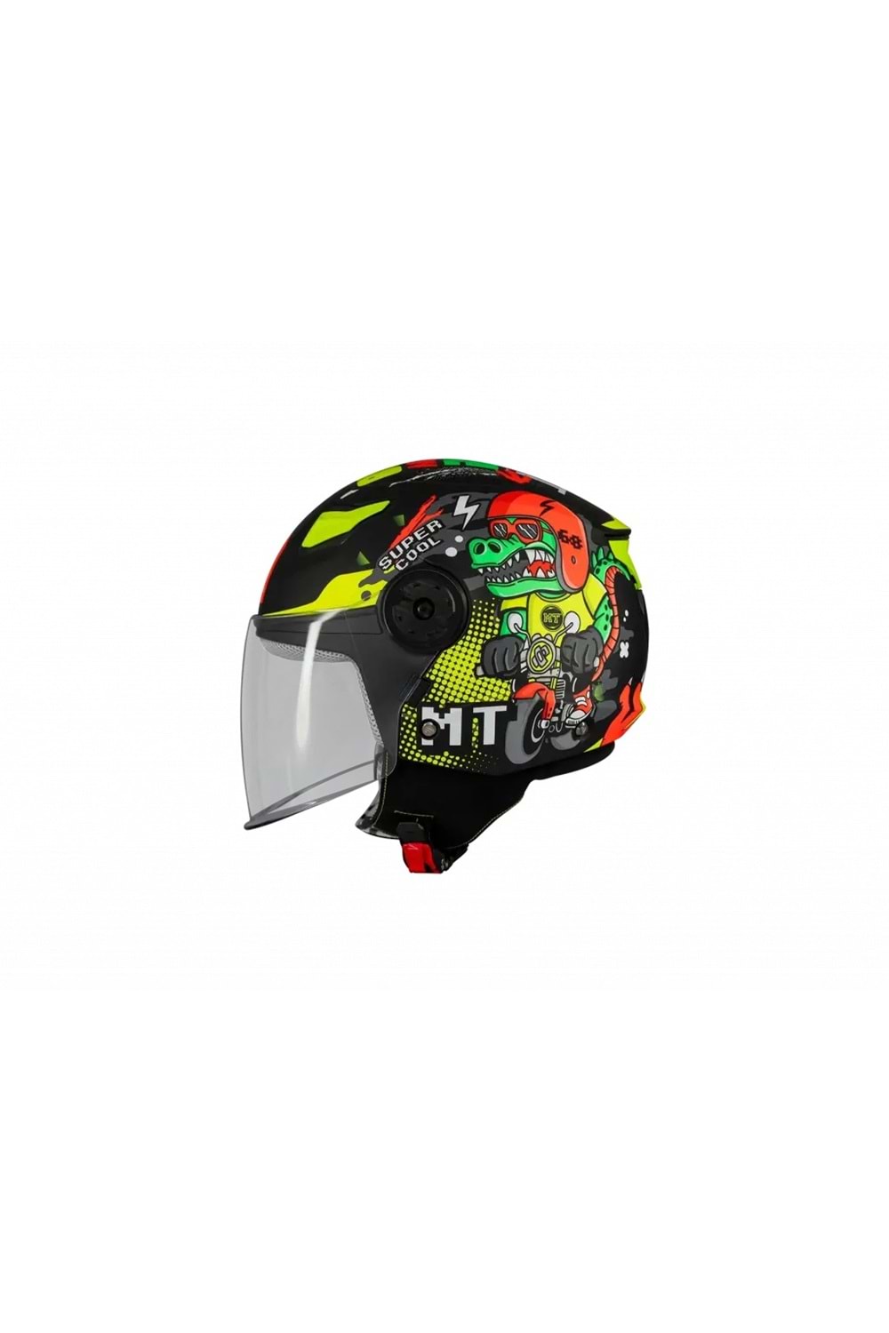 Mt Çocuk Lıte Dino A1 Mat Siyah Kask