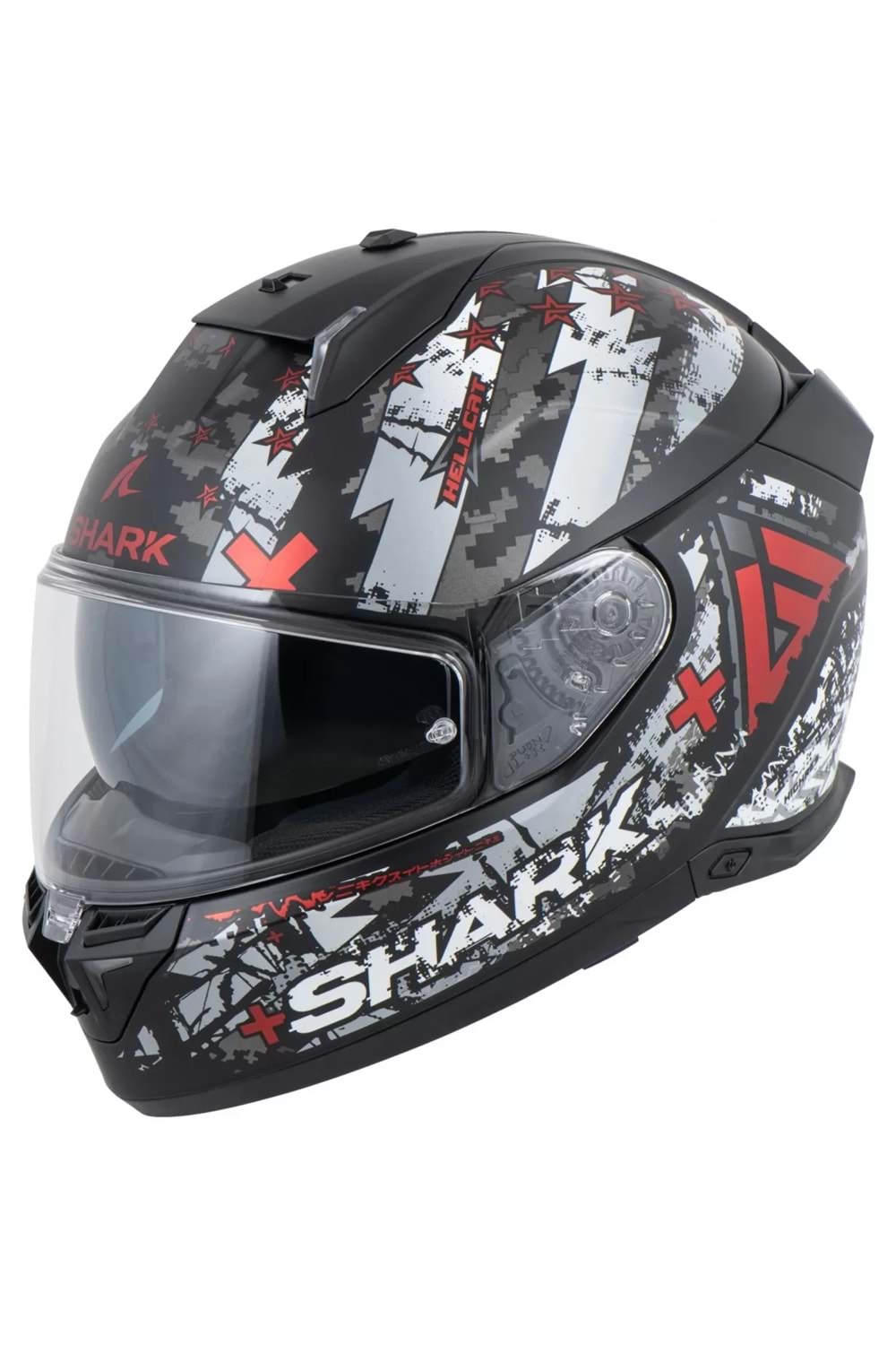 Shark Skwal I3 Hellcat Mat Siyah Beyaz