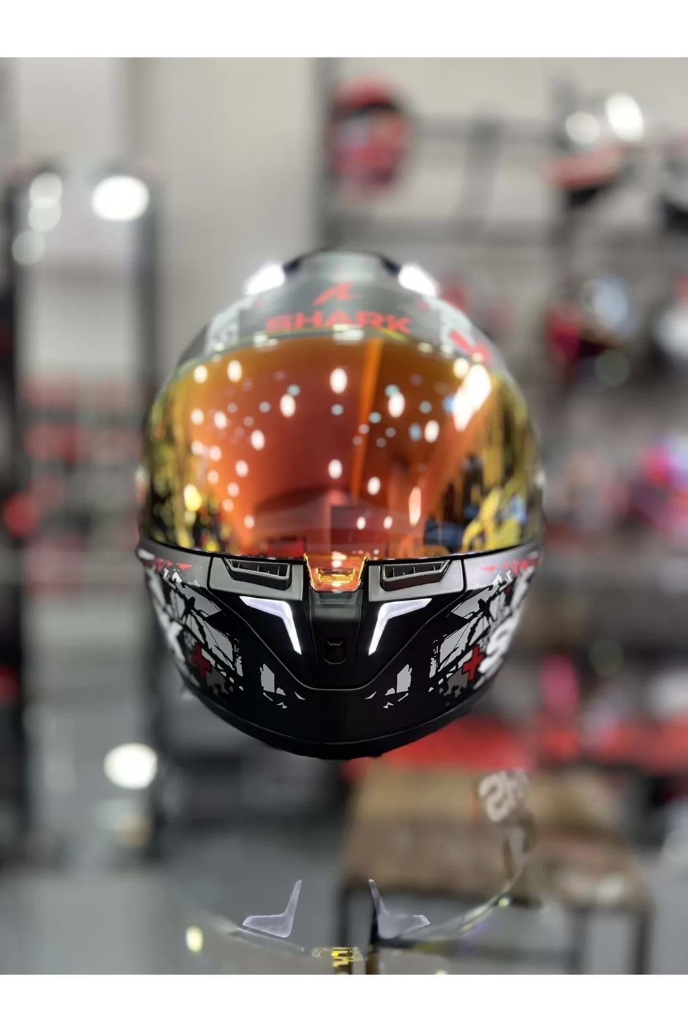 Shark Skwal I3 Hellcat Mat Siyah Beyaz