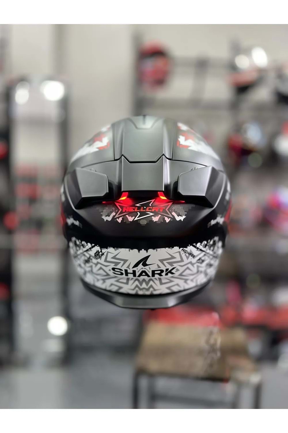 Shark Skwal I3 Hellcat Mat Siyah Beyaz