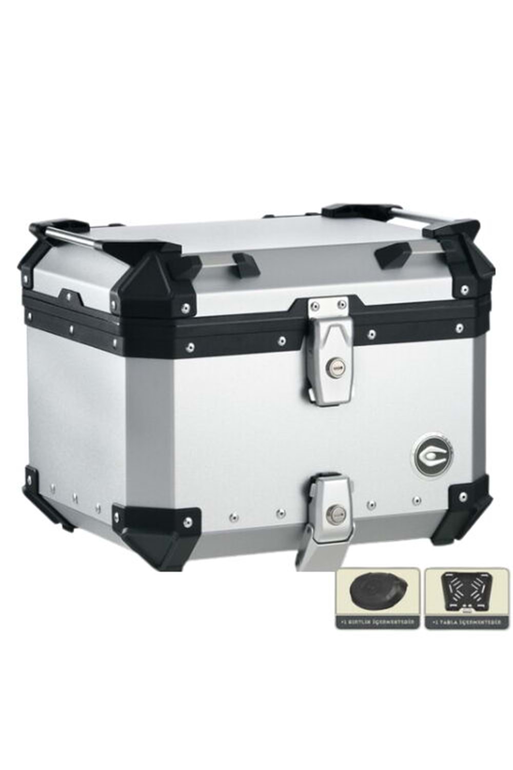 Coocase Alüminyum Arka Çanta 45L Metalik gri GRİ