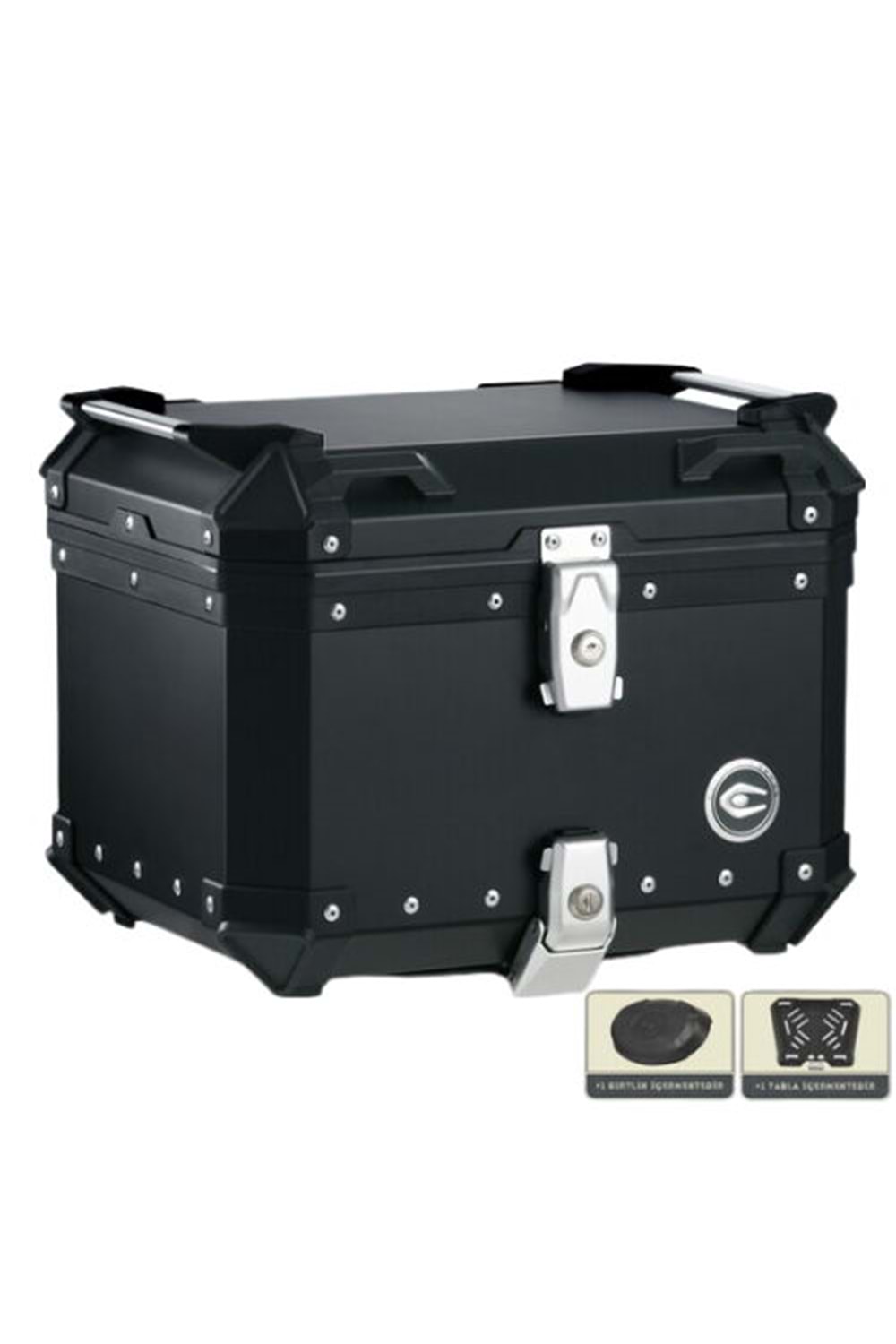 Coocase Alüminyum Arka Çanta 45L Metalik SİYAH