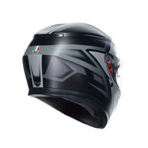 Agv K3 Compound Matt Black Grey Kapalı Kask