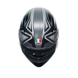 Agv K3 Compound Matt Black Grey Kapalı Kask