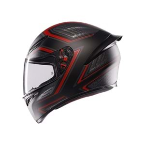 Agv K1 S Sling Matt Black Red Kapalı Kask