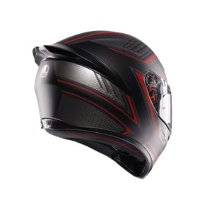 Agv K1 S Sling Matt Black Red Kapalı Kask