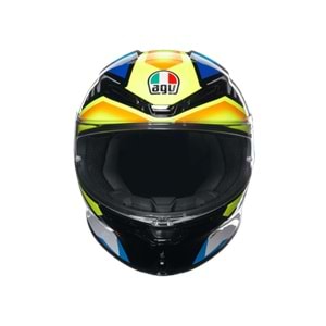 Agv K6 S Joan Black Blue Yellow Kapalı Kask