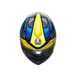 Agv K6 S Joan Black Blue Yellow Kapalı Kask
