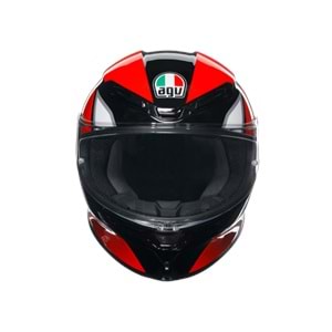 Agv K6 S Hyphen Black Red White Kapalı Kask