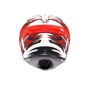Agv K6 S Reeval White Red Grey Kapalı Kask
