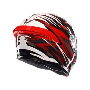 Agv K6 S Reeval White Red Grey Kapalı Kask