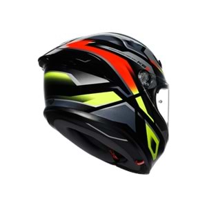 Agv K6 S Erazer Black Red Yellow Fluo Kapalı Kask