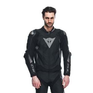 Dainese Super Speed 4 Black Matt Charcoal Gray Deri Mont
