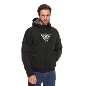 Dainese Bovısa Black White Tekstil Mont SİYAH BEYAZ