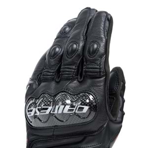 Dainese Carbon 4 Black Kısa Deri Eldiven SİYAH