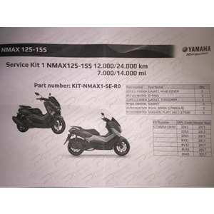 Nmax 125/155 Servis Kit 1 (12000-24000 KM)