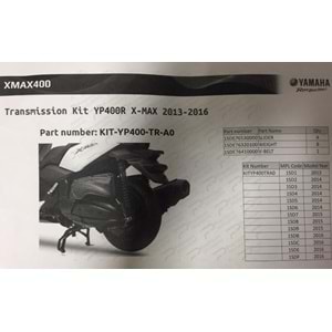 Xmax 400 Varyatör Bakım Kiti (2013-2016 Model Yılları)