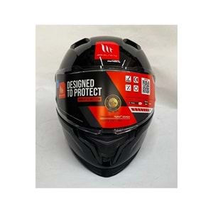 MT Kask Braker Sv A1 Parlak Siyah