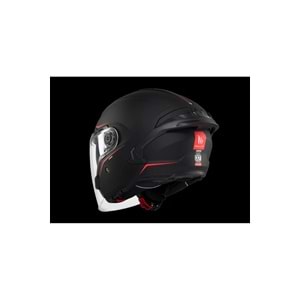 MT Cosmo Sv Solid A1 Mat Siyah Açık Kask