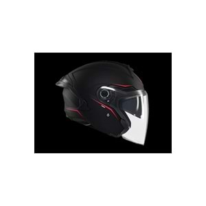 MT Cosmo Sv Solid A1 Mat Siyah Açık Kask