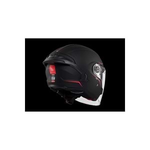 MT Cosmo Sv Solid A1 Mat Siyah Açık Kask