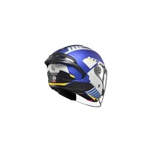 MT Cosmo Sv Cruıser C7 Mat Mavi Açık Kask