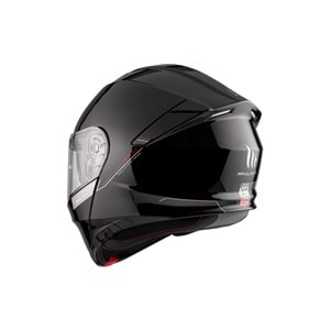 MT Genesis Sv Solid A1 Parlak Siyah Çene Açılır Kask
