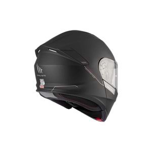 MT Genesis Sv Solid A1 Mat Çene Açılır Kask SİYAH