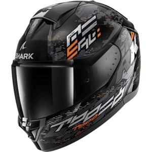 Shark Rıdıll 2 Molokai Kapalı Turuncu Siyah Kask