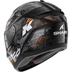 Shark Rıdıll 2 Molokai Kapalı Turuncu Siyah Kask