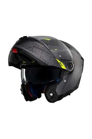 Mt Helmets Atom 2 Sv Destiniy C2 Mat Siyah Çene Açılır Kaskı