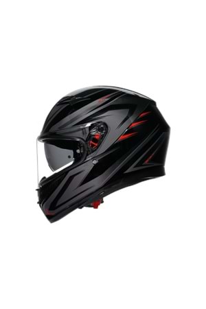 Agv K3 Syth Black Red Kapalı Kask
