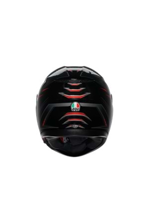 Agv K3 Syth Black Red Kapalı Kask