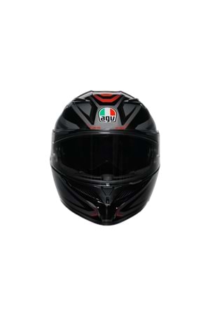 Agv K3 Syth Black Red Kapalı Kask