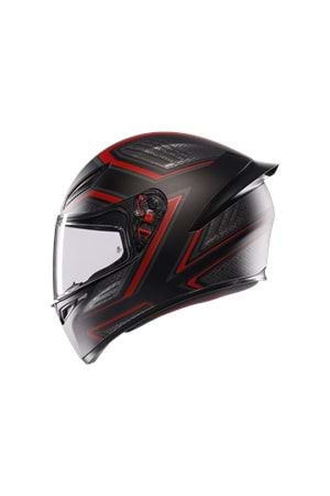 Agv K1 S Sling Matt Black Red Kapalı Kask