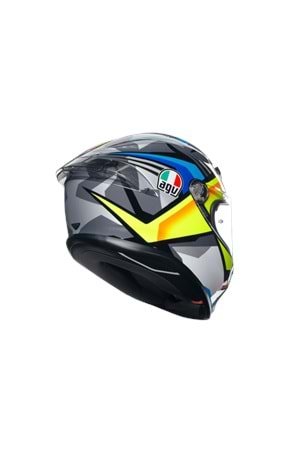 Agv K6 S Joan Black Blue Yellow Kapalı Kask