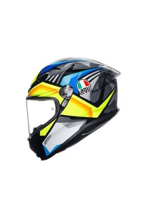 Agv K6 S Joan Black Blue Yellow Kapalı Kask