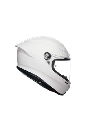 Agv K6 S Mono White Kapalı Kask