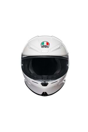 Agv K6 S Mono White Kapalı Kask